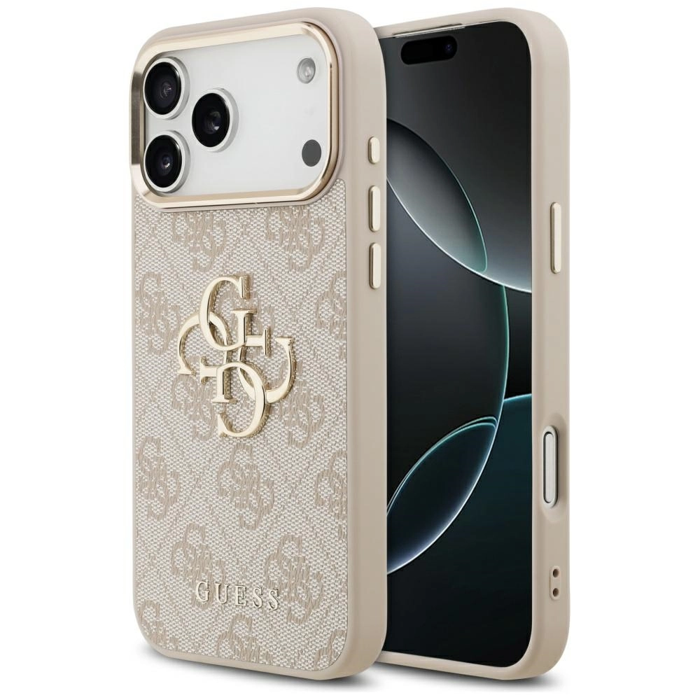 Guess 4G Big 4G Classic Logo do iPhone 17 Pro Max różowy złoty