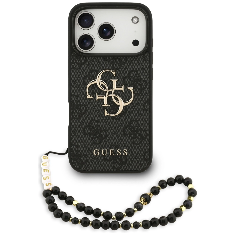 Etui Guess 4G Strap 4G Classic Logo do iPhone 17 Pro czarny