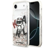 Karl Lagerfeld Liquid Glitter Choupette Logo MagSafe do iPhone Air Przezroczysty