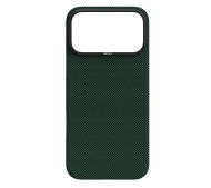 Yaxo Aramid Fiber Ultra Slim Case MagSafe iPhone 17 Pro Ciemnozielony