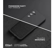 Etteri Silicone Case do Galaxy A25 5G Czarny