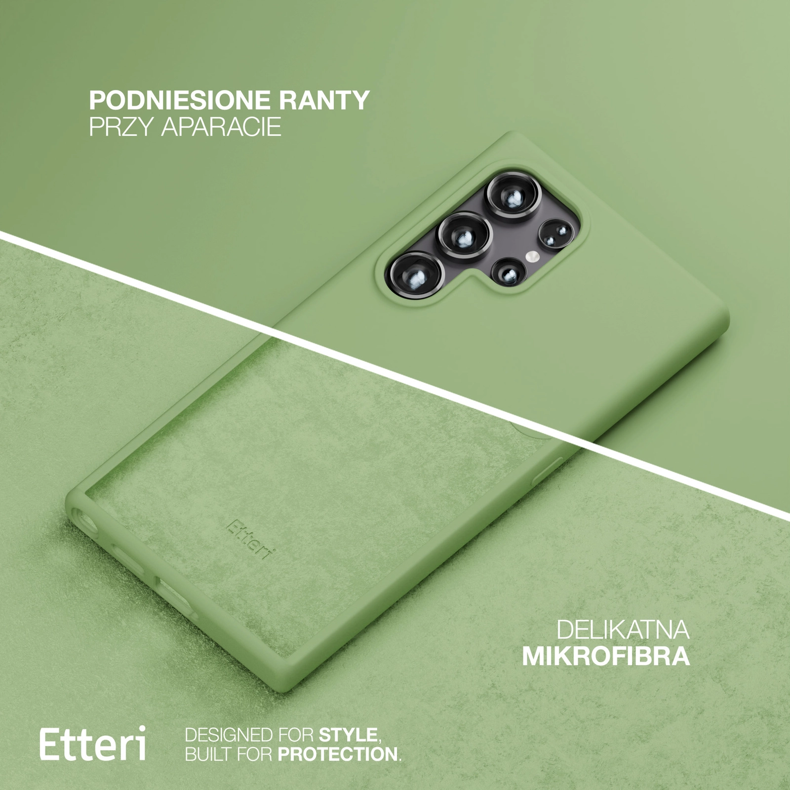 Etui Etteri Silicone Case Galaxy S22 Ultra Ziel