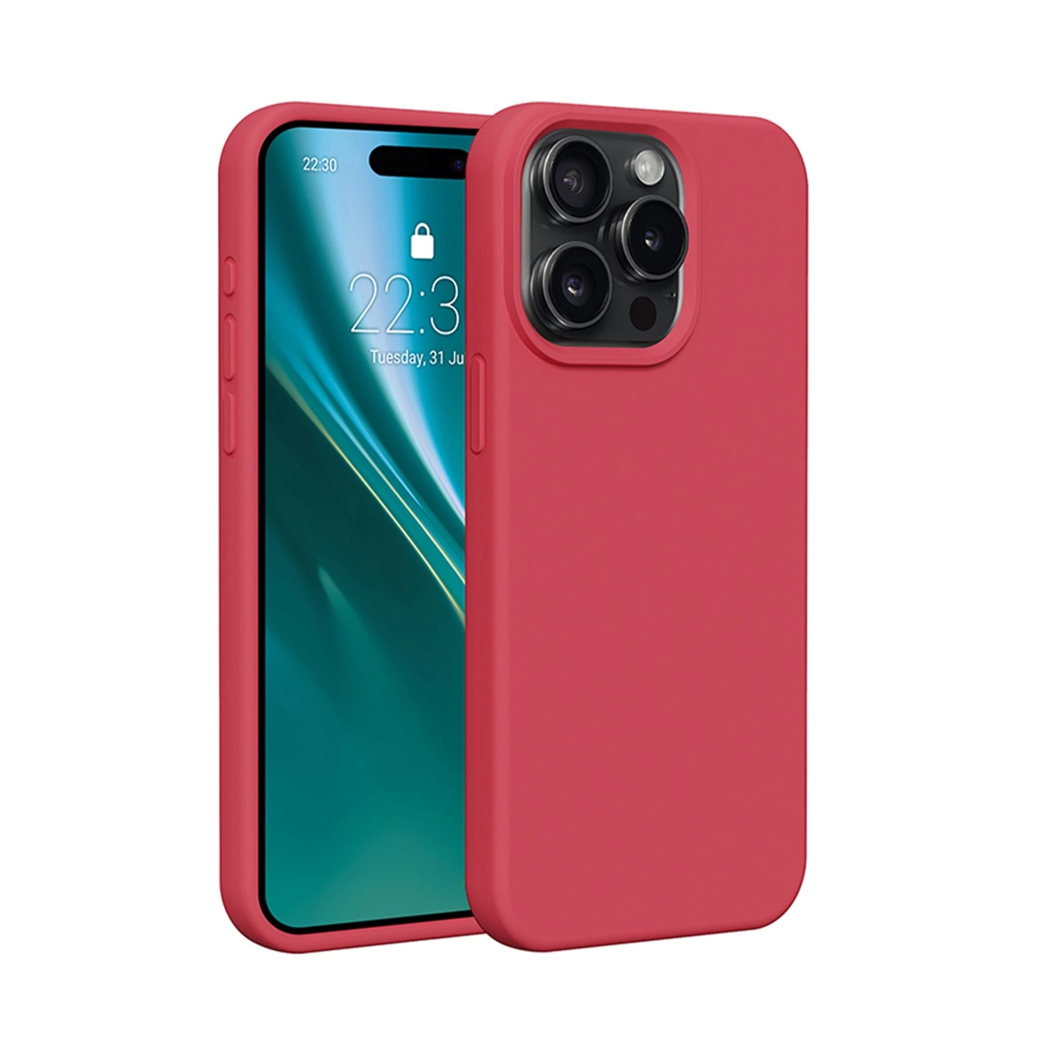 Etui Etteri Silicone Case do iPhone 15 Pro Malinowy