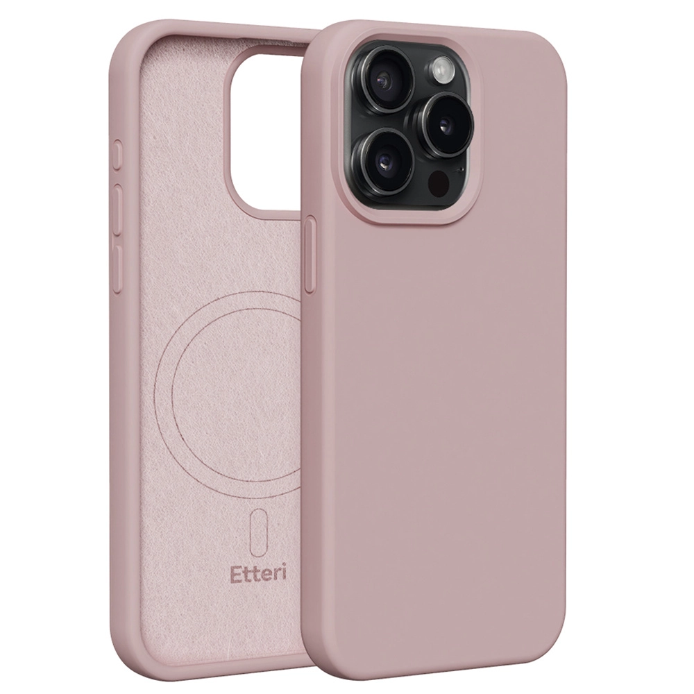 Etui Etteri Silicone Case do iPhone 15 Pro Max Różowy