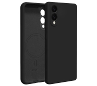 Etteri Silicone Mag Case do Galaxy S25 Edge Czarny