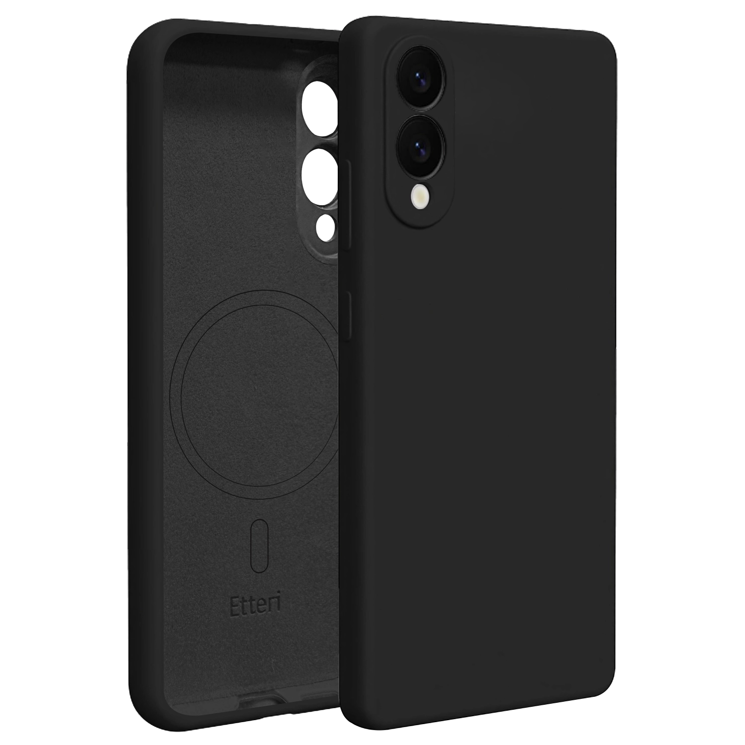 Etui Etteri Silicone Mag Case do Galaxy S25 Edge Czarny