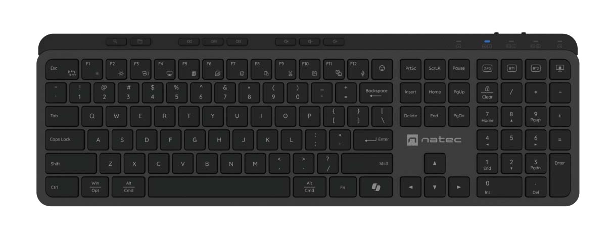 Klawiatura membranowa Natec Medusa Czarno-Szary