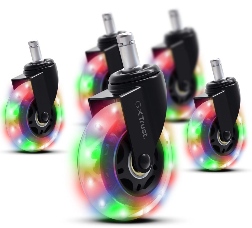 Kółka Trust GXT 701 LED Żelowe