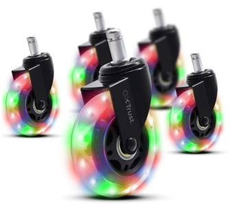 Kółka Trust GXT 701 LED Żelowe