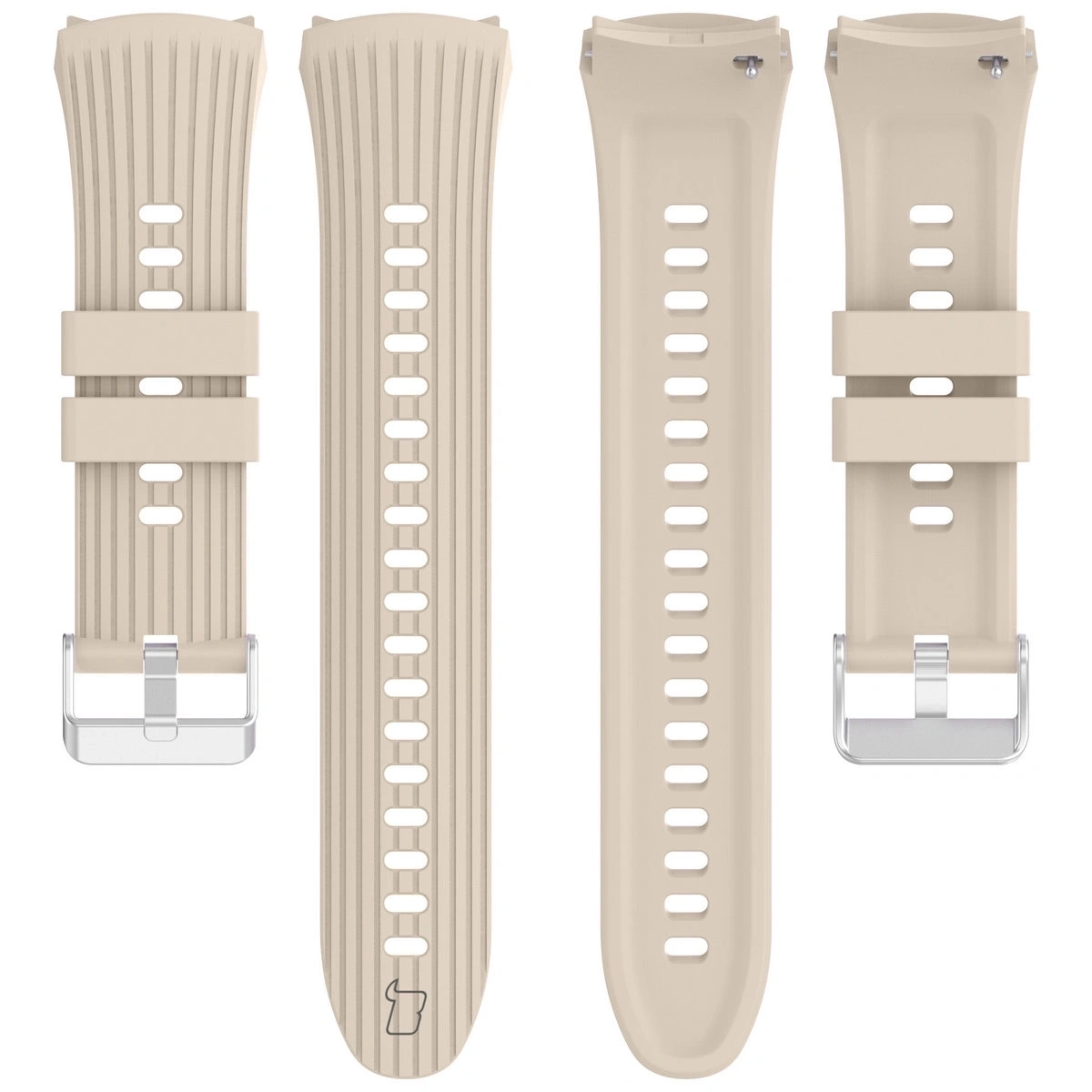 Pasek Bizon Strap Watch Silicone S do Huawei Watch 5 42 mm beżowy