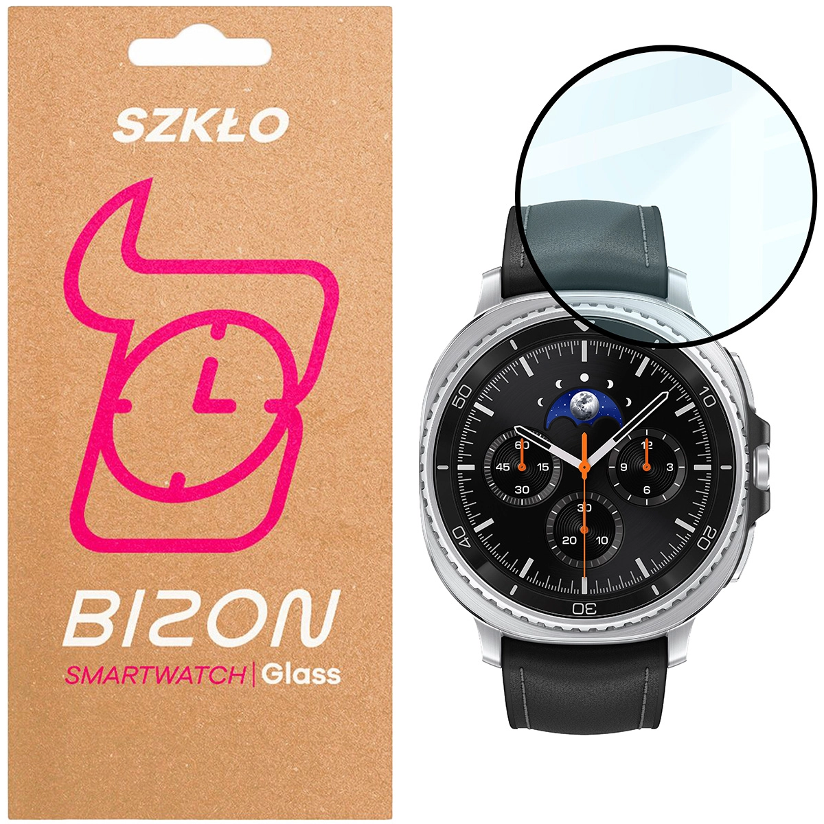 Szkło hartowane Bizon Watch Clear do Samsung Galaxy Watch 8 Classic 46 mm