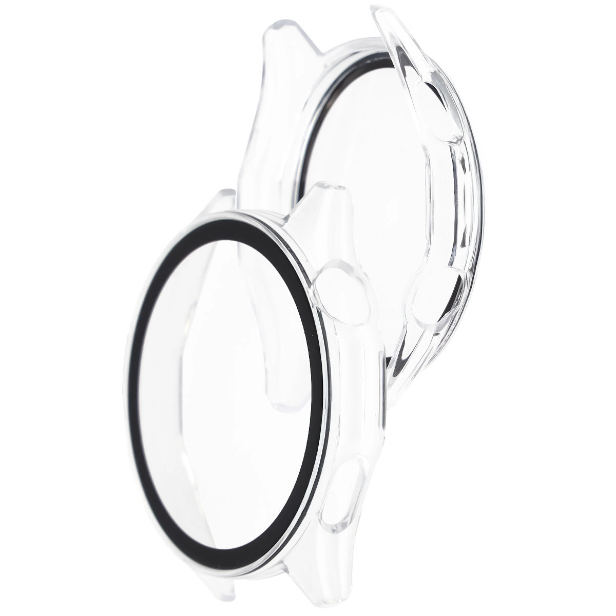 Nakładka na tarczę Bizon ze szkłem do Huawei Watch GT6 46 mm przezroczysty