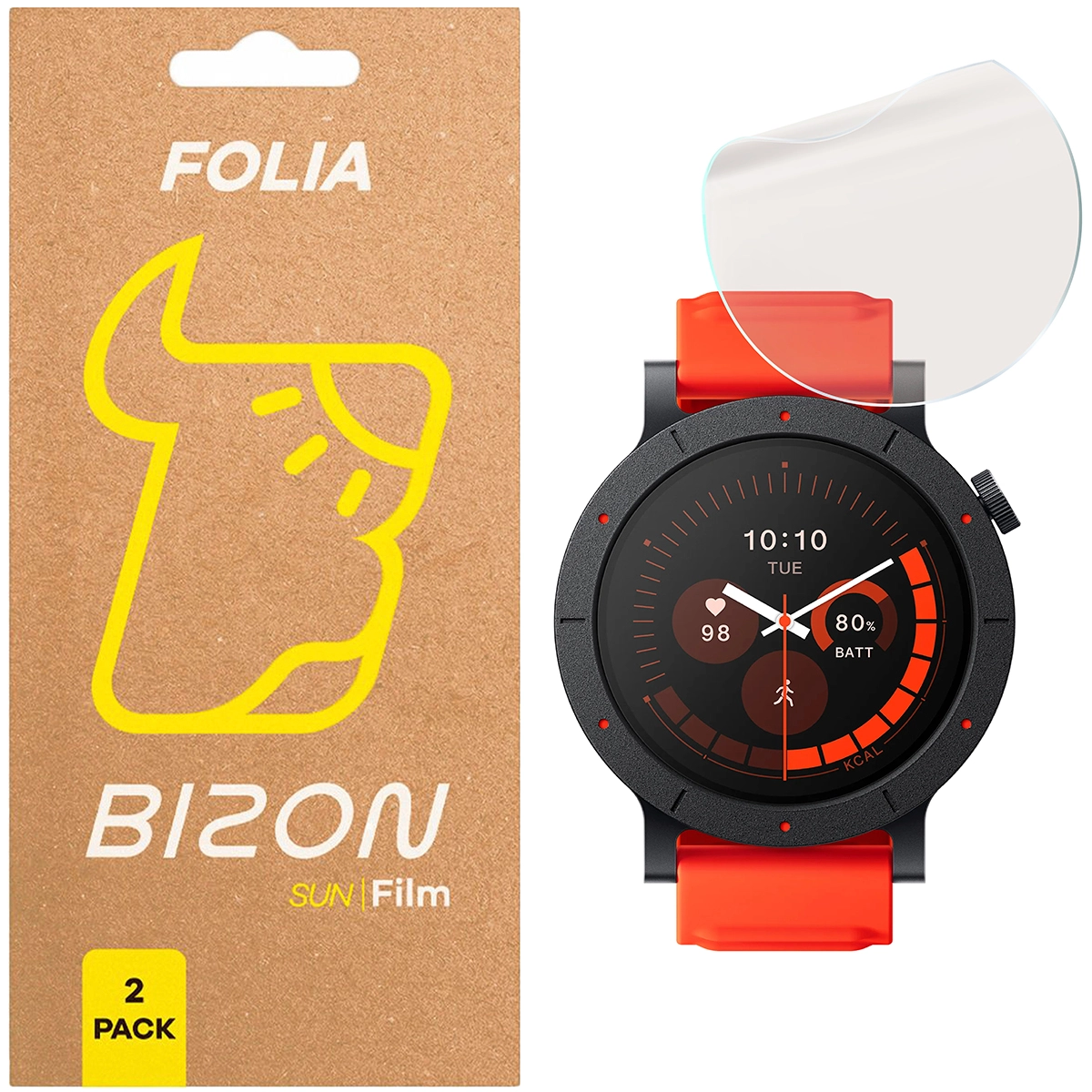 Folia ochronna Bizon matowa Film Sun do Nothing CMF Watch 3 Pro - 2 sztuki