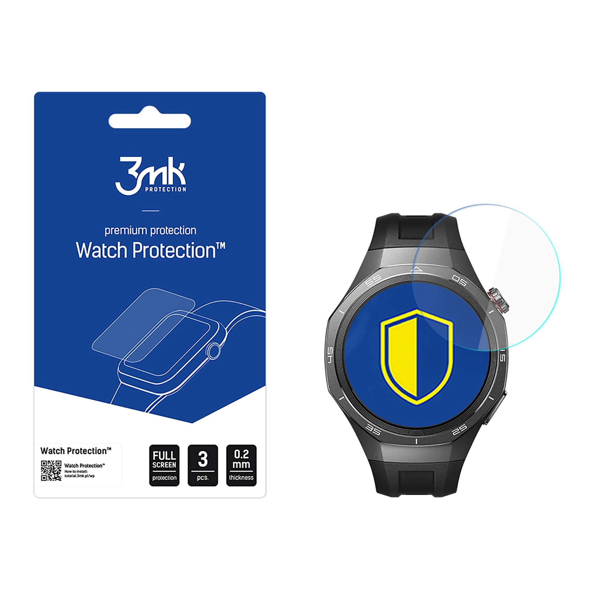 Szkło hybrydowe 3mk Watch Protection FlexibleGlass do Huawei Watch GT 5 Pro 46mm
