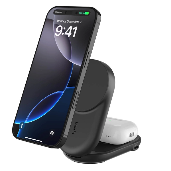 Ładowarka indukcyjna Belkin Qi2 25 W składana 2w1 45W