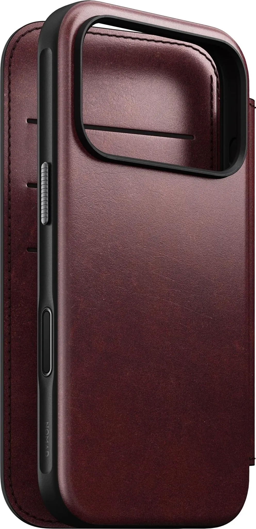 Nomad Modern Leather Folio do iPhone 17 Pro  Bordowy