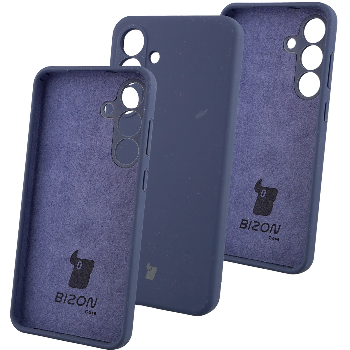 Etui Bizon Silikonowe Soft do Samsung Galaxy S25 FE Granatowy