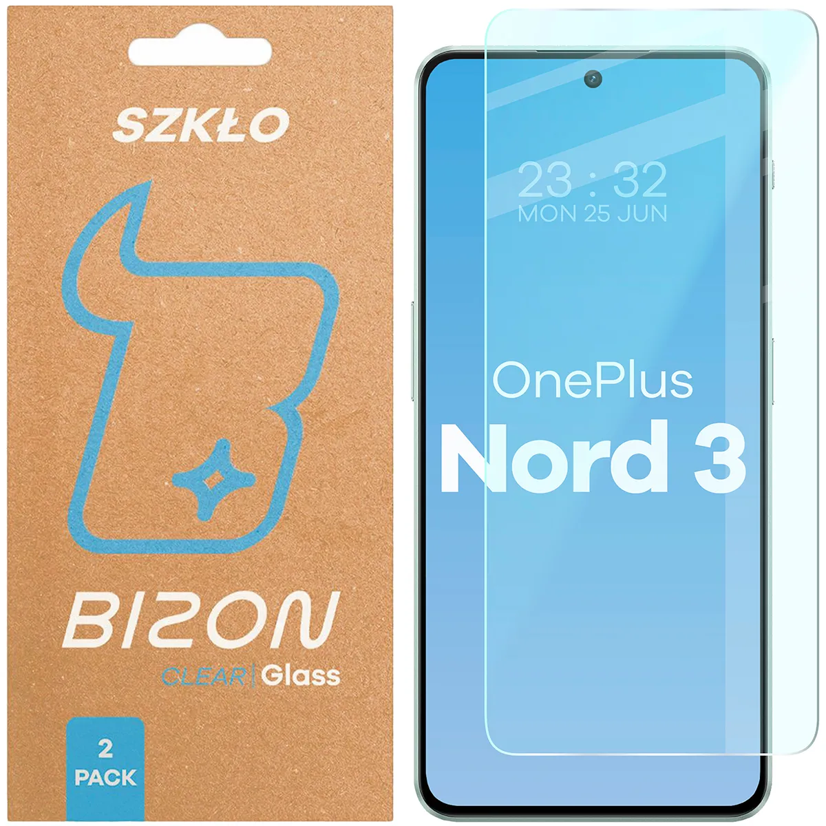 Szkło hartowane Bizon Clear Duo do OnePlus Nord 3