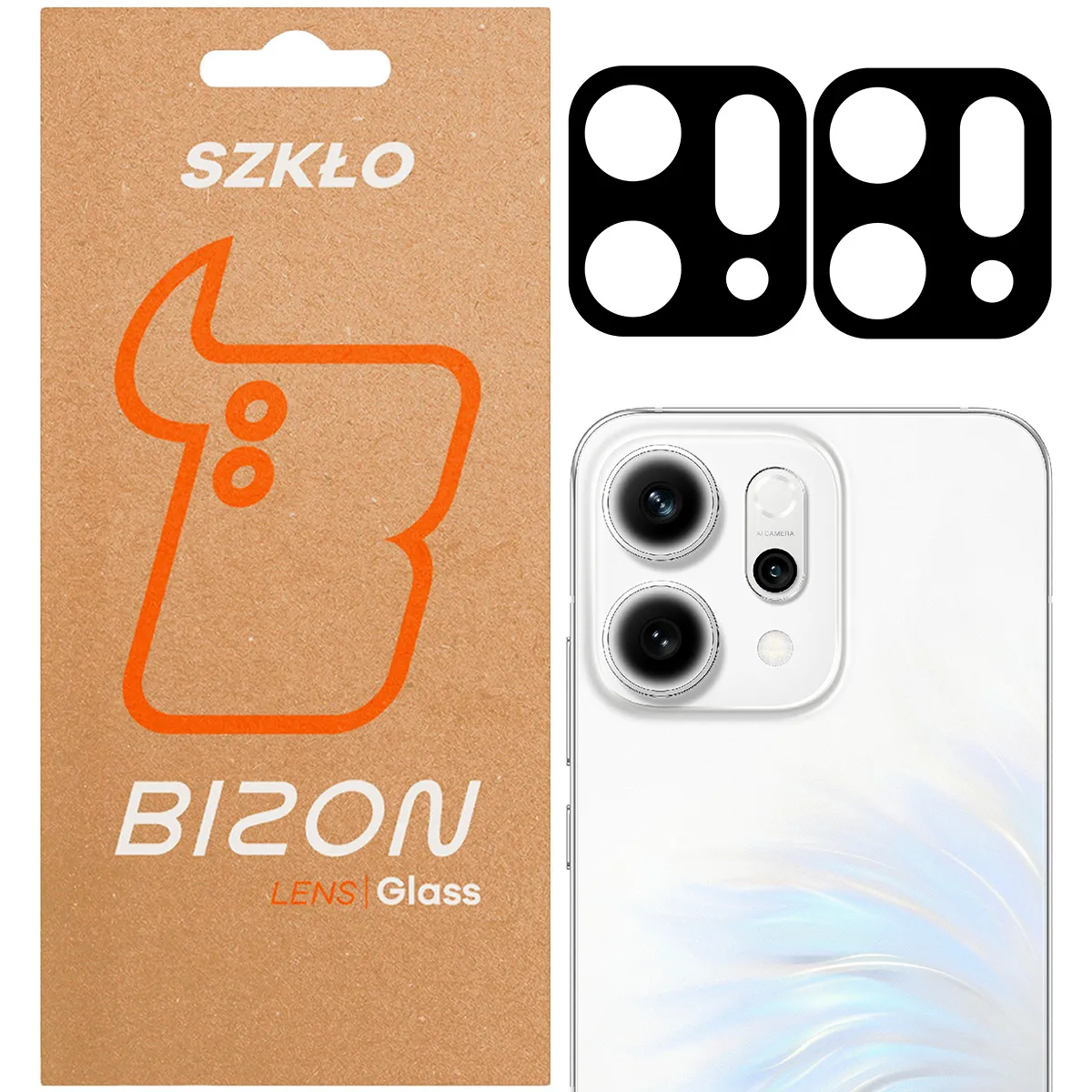 Szkło ochronne Bizon na aparat Silk Lens do Oppo Reno 14