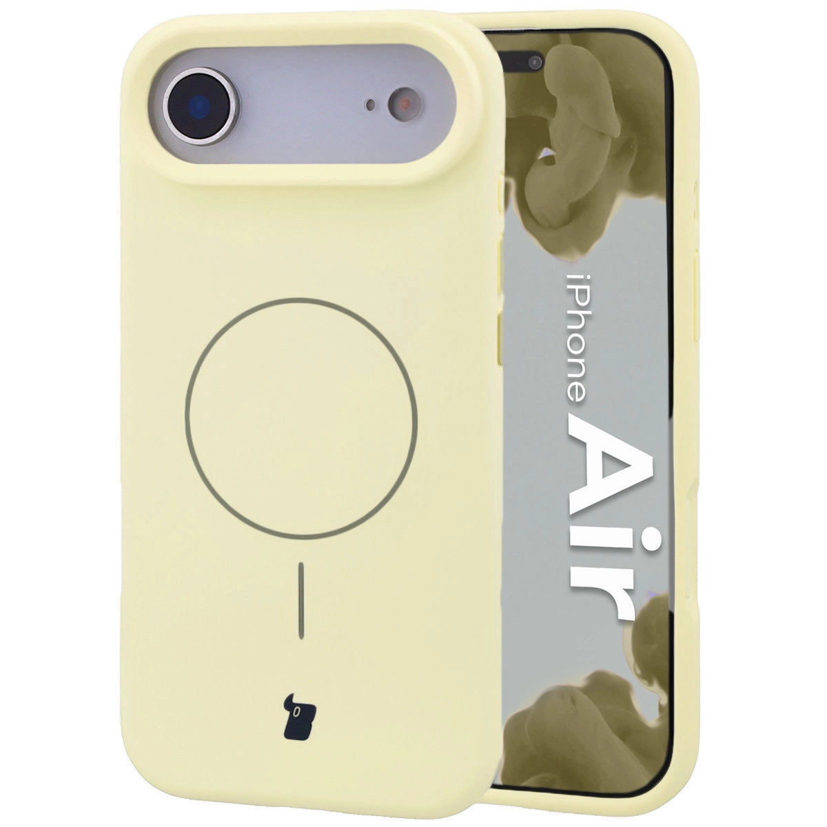 Etui Bizon Silikonowe Soft z MagSafe do Apple iPhone Air Jasnożółty