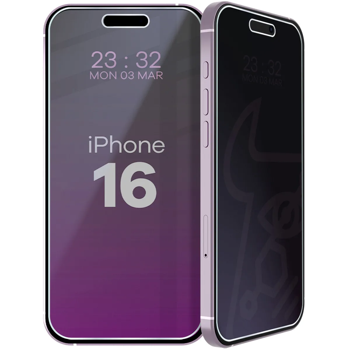 Szkło hybrydowe Bizon Prywatyzujące Mule Shadow do iPhone 16