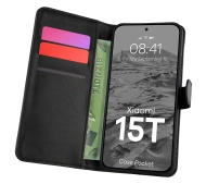 Bizon z klapką Pocket do Xiaomi 15T Czarny