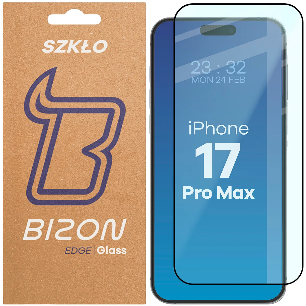 Szkło hartowane Bizon Edge 2 do iPhone 17 Pro Max