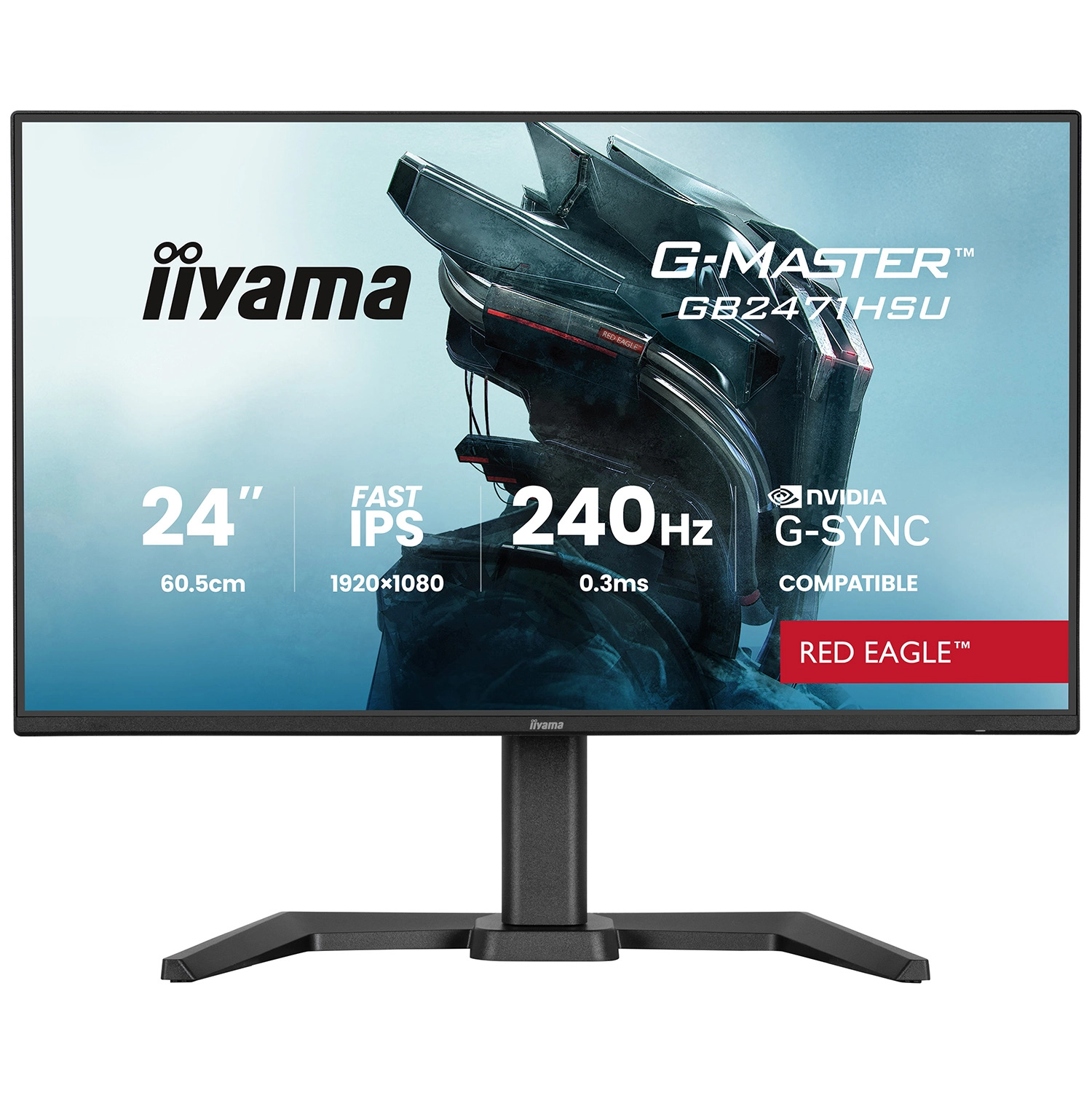 Monitor iiyama G-Master Red Eagle GB2471HSU-B1 23,8" Full HD Fast IPS 240Hz 0,3ms MPRT Gamingowy
