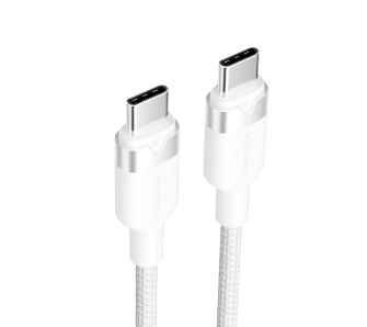 Kabel Vention USB-C do USB-C 3A 60W PD 2m Biały