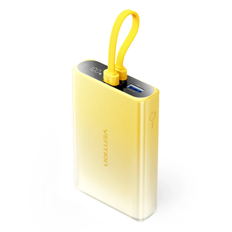 Powerbank Vention FHZY0 10000mAh 22,5W Żółty Gradient