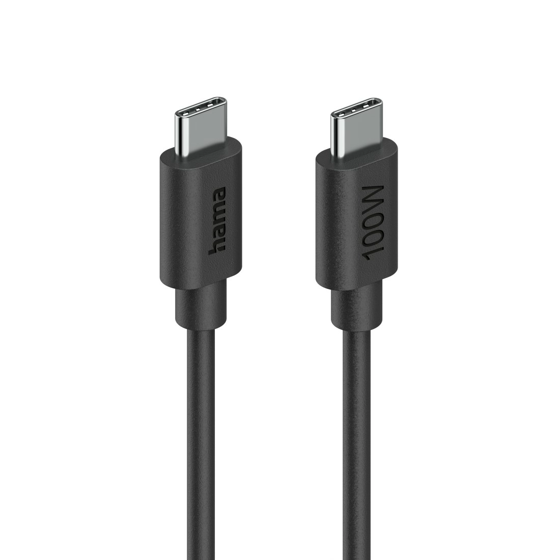 Kabel Hama USB-C do-USB-C 100W 1,2m Czarny