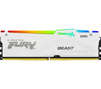 Pamięć RAM Kingston FURY Beast RGB DDR5 32GB 6000 CL36 Biały