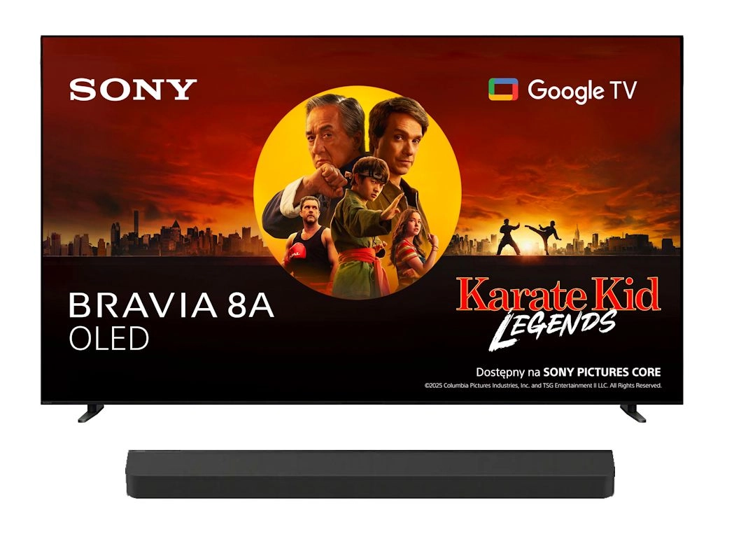 Telewizor Sony BRAVIA 8A K-77XR8A 77" 4K OLED 120Hz Google TV Dolby Vision Dolby Atmos DTS-X HDMI 2.1 + Soundbar Theater Bar 8