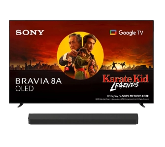 Telewizor Sony BRAVIA 8A K-77XR8A 77" 4K OLED 120Hz Google TV Dolby Vision Dolby Atmos DTS-X HDMI 2.1 + Soundbar Theater Bar 8