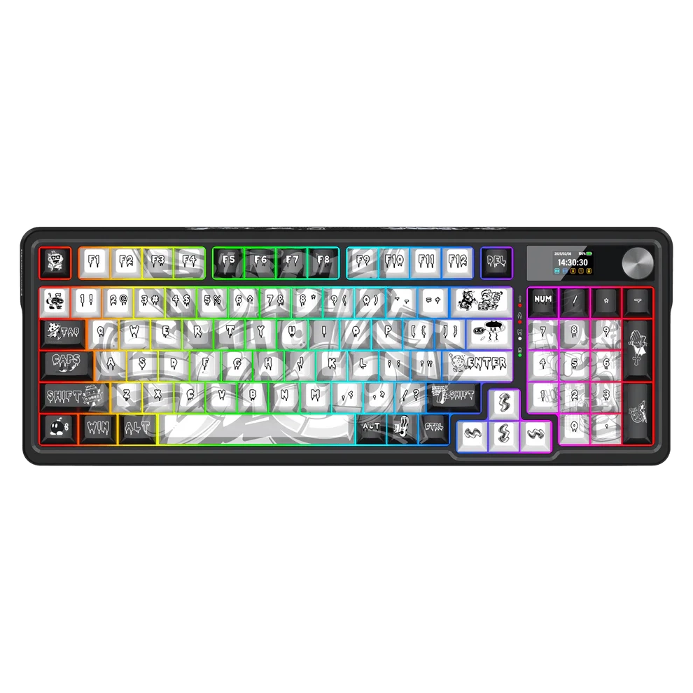 Klawiatura mechaniczna Redragon K719GF-RGB-PRO Lion L Czarno-Biały