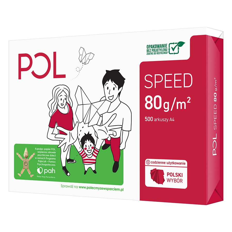 Papier do drukarek POL SPEED A4 80 g/m2 500 Arkuszy