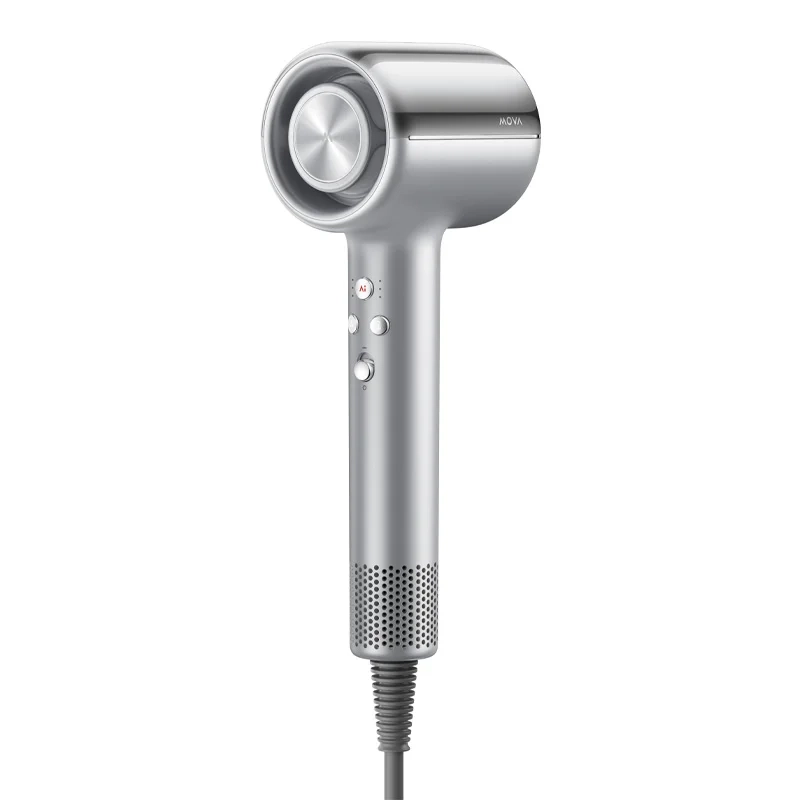 Suszarka do włosów Mova Shine 20 Jonizacja Zimny nawiew 1800W 3 prędkości 4 temperatury Srebrny