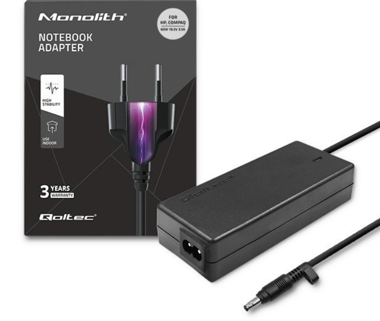 Zasilacz do laptopa Qoltec AD41P 65W do HP