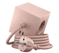 Avolt 3 gniazda 2x USB-C 3m Różowy
