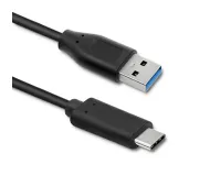 Qoltec 50492 USB-A do USB-C 1,5m Czarny