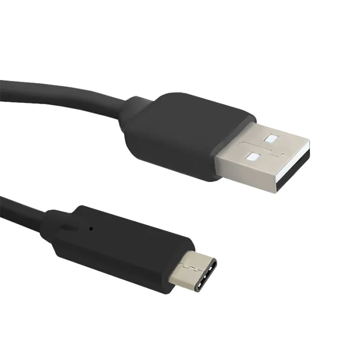 Kabel Qoltec 50484 USB-A do USB-C 1,8m Czarny