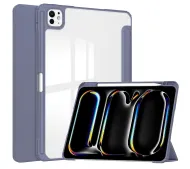 Bizon Case Tab Clear Matt z klapką do iPad Pro 11" 2025 / 2024 Lawendowy