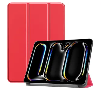 Etui na tablet Bizon Case Tab Croc z klapką do iPad Pro 11" 2025 / 2024 Czerwony