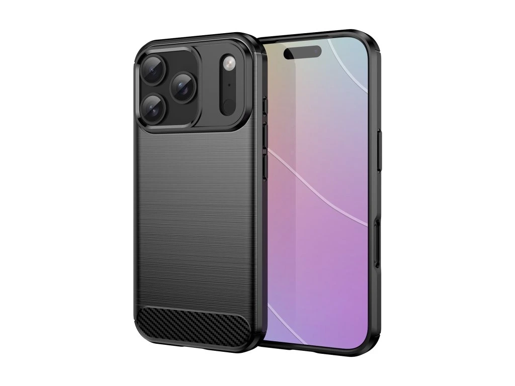 Etui Winner WG Carbon do iPhone 17 Pro Czarny