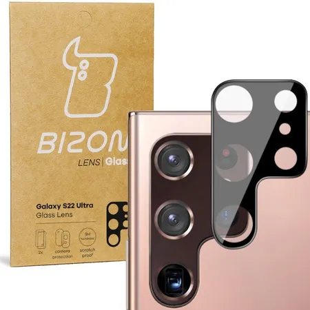 Szkło ochronne Bizon na aparat Silk Lens do Samsung Galaxy S22 Ultra