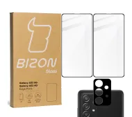 Bizon 2x Szkło + szybka na aparat Edge Pack do Samsung Galaxy A52s / A52 5G / A52 4G