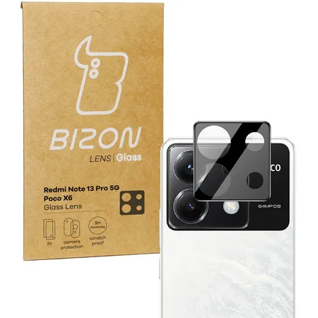 Szkło ochronne Bizon na aparat Silk Lens do Xiaomi Poco M6 Pro 4G / Xiaomi Redmi Note 13 Pro 4G