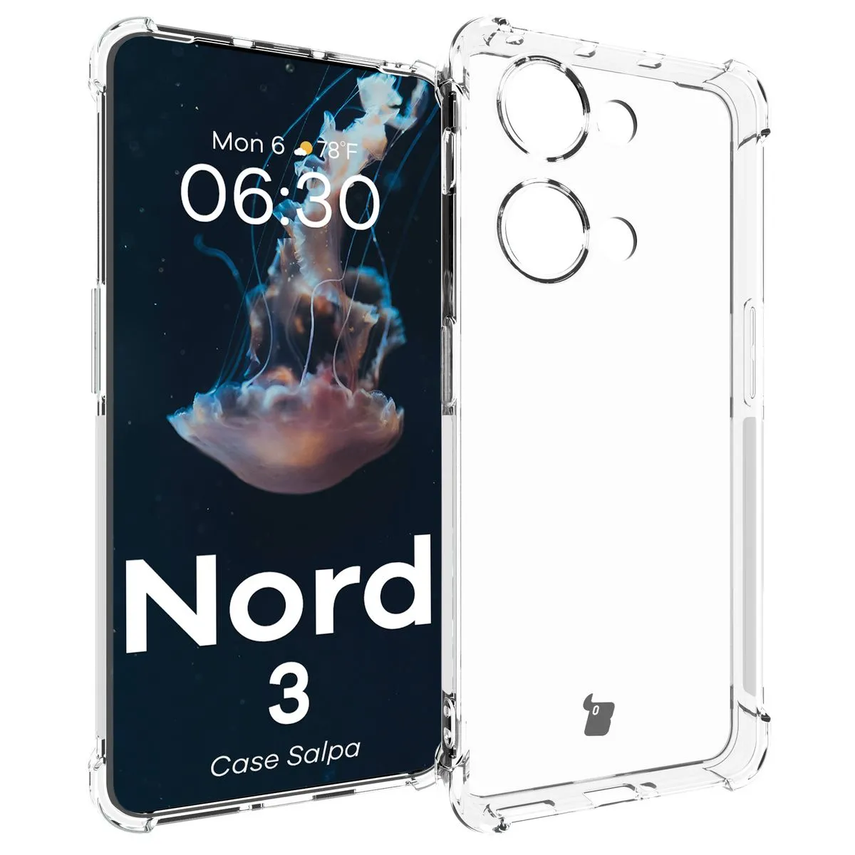 Etui Bizon Salpa do OnePlus Nord 3 Przezroczysty