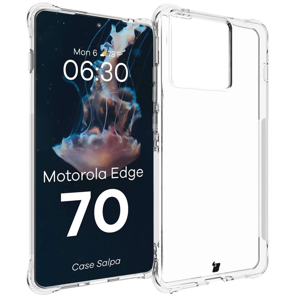 Etui Bizon Salpa do Motorola Edge 70 Przezroczysty