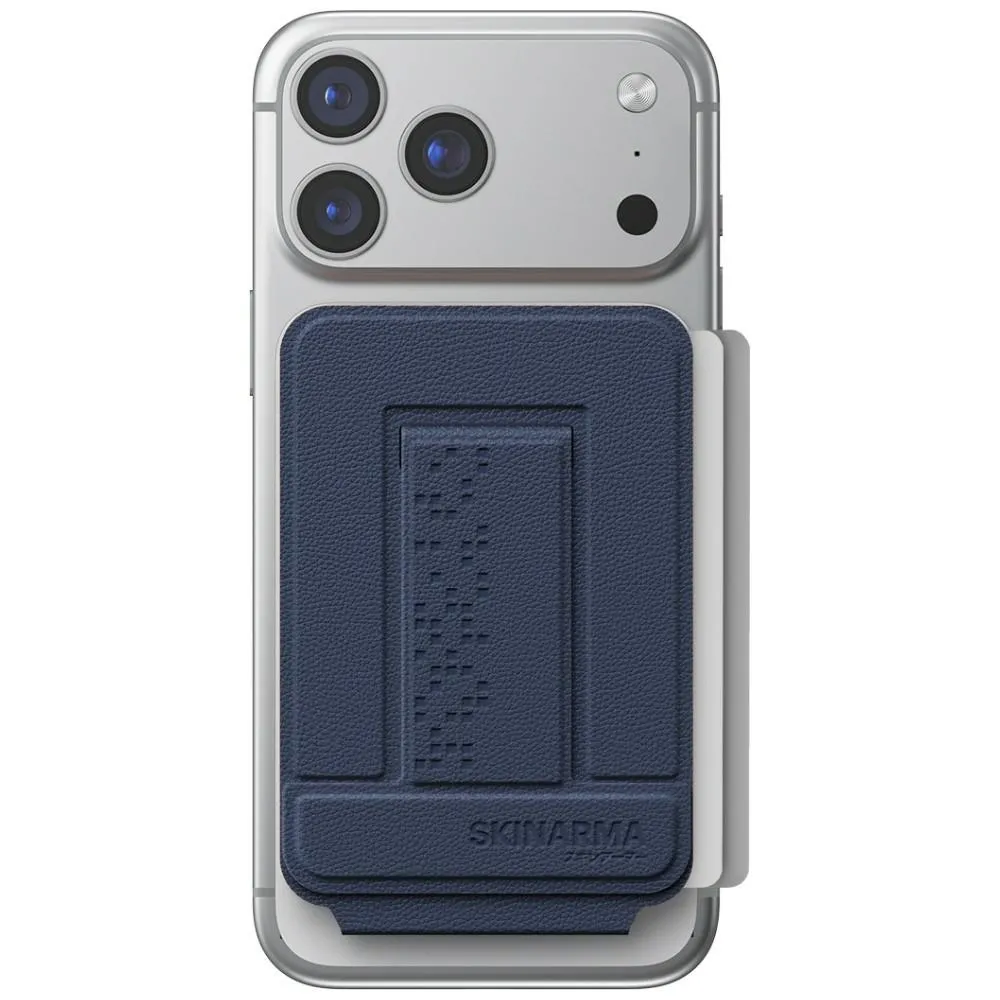 Etui Skinarma Axis magnetyczny składany tripod Granatowy